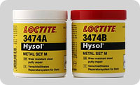 Loctite 3474. Состав повышенной износостойкости. Двухкомпонентная шпатлевка